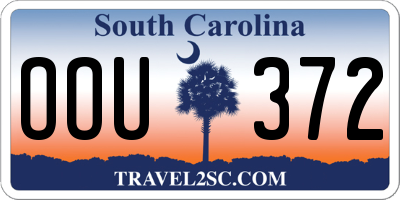 SC license plate OOU372