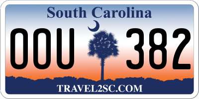 SC license plate OOU382