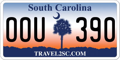 SC license plate OOU390