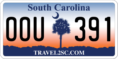 SC license plate OOU391