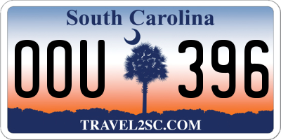SC license plate OOU396