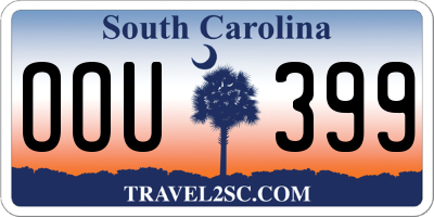 SC license plate OOU399