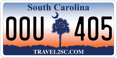 SC license plate OOU405