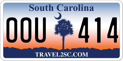 SC license plate OOU414