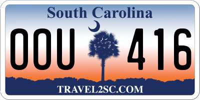 SC license plate OOU416