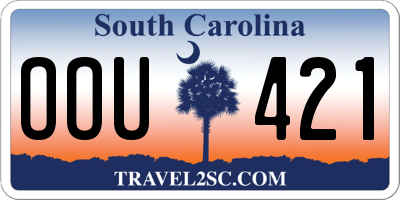 SC license plate OOU421
