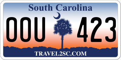 SC license plate OOU423