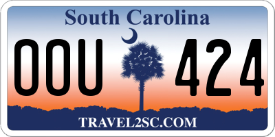 SC license plate OOU424