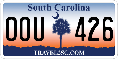 SC license plate OOU426