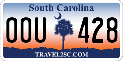 SC license plate OOU428