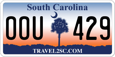 SC license plate OOU429