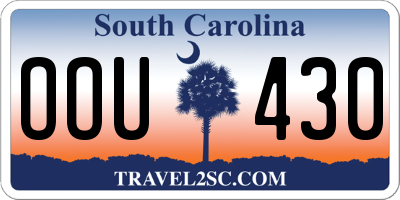 SC license plate OOU430