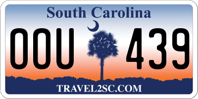 SC license plate OOU439