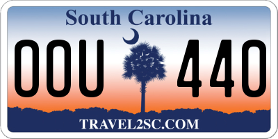 SC license plate OOU440
