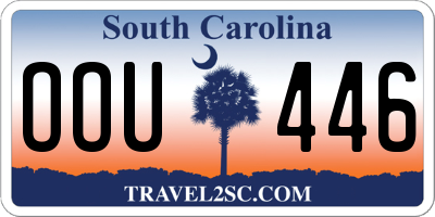 SC license plate OOU446