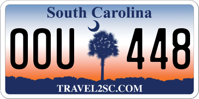 SC license plate OOU448