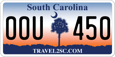 SC license plate OOU450