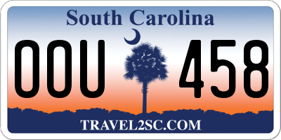 SC license plate OOU458