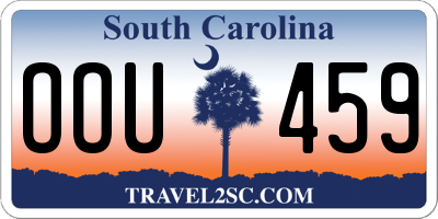 SC license plate OOU459