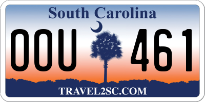 SC license plate OOU461