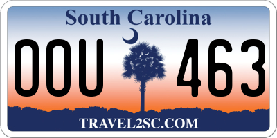 SC license plate OOU463