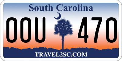 SC license plate OOU470