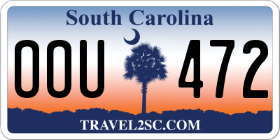 SC license plate OOU472