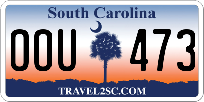 SC license plate OOU473