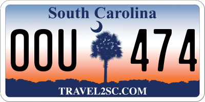 SC license plate OOU474
