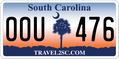 SC license plate OOU476