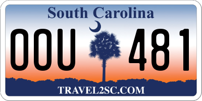 SC license plate OOU481