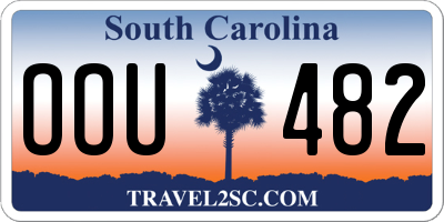 SC license plate OOU482