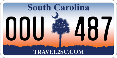 SC license plate OOU487