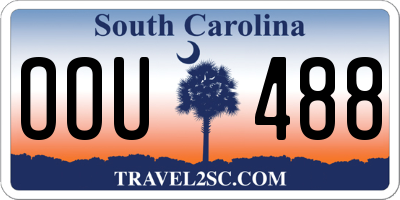 SC license plate OOU488