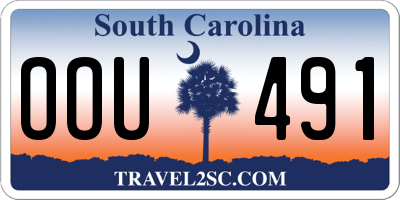 SC license plate OOU491