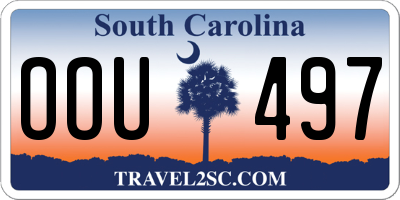 SC license plate OOU497
