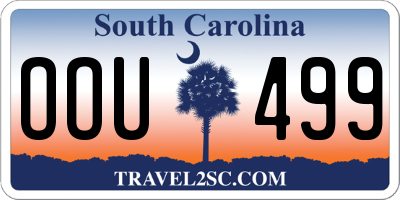 SC license plate OOU499