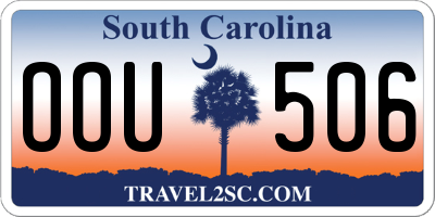 SC license plate OOU506
