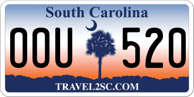 SC license plate OOU520