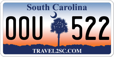 SC license plate OOU522
