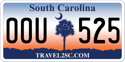 SC license plate OOU525