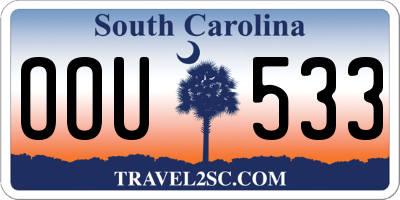 SC license plate OOU533
