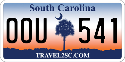 SC license plate OOU541