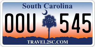SC license plate OOU545