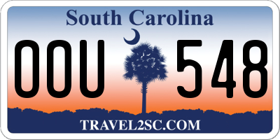 SC license plate OOU548