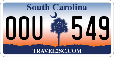 SC license plate OOU549