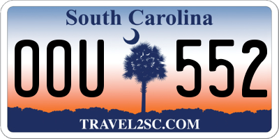 SC license plate OOU552