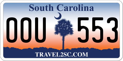 SC license plate OOU553