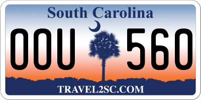 SC license plate OOU560