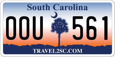 SC license plate OOU561